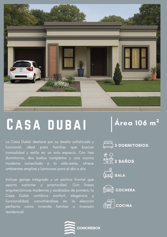 Fachada de Casa Dubái